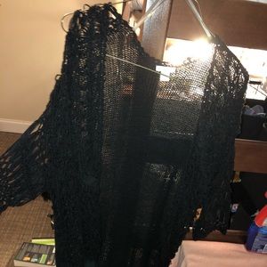 Boho Black cardigan